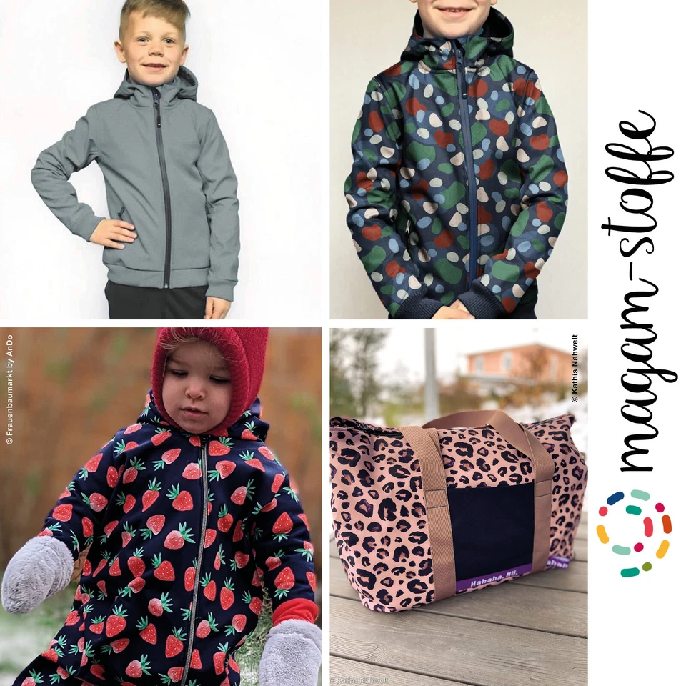 MAGAM-Stoffe "Jori" Softshell 3-Lagen mit Nano Kinder OEKO-TEX Meterware ab 50cm - Bild 4 von 4