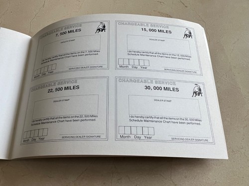 Lamborghini LM002 USA unused service warranty book genuine & original NOS - Picture 9 of 14