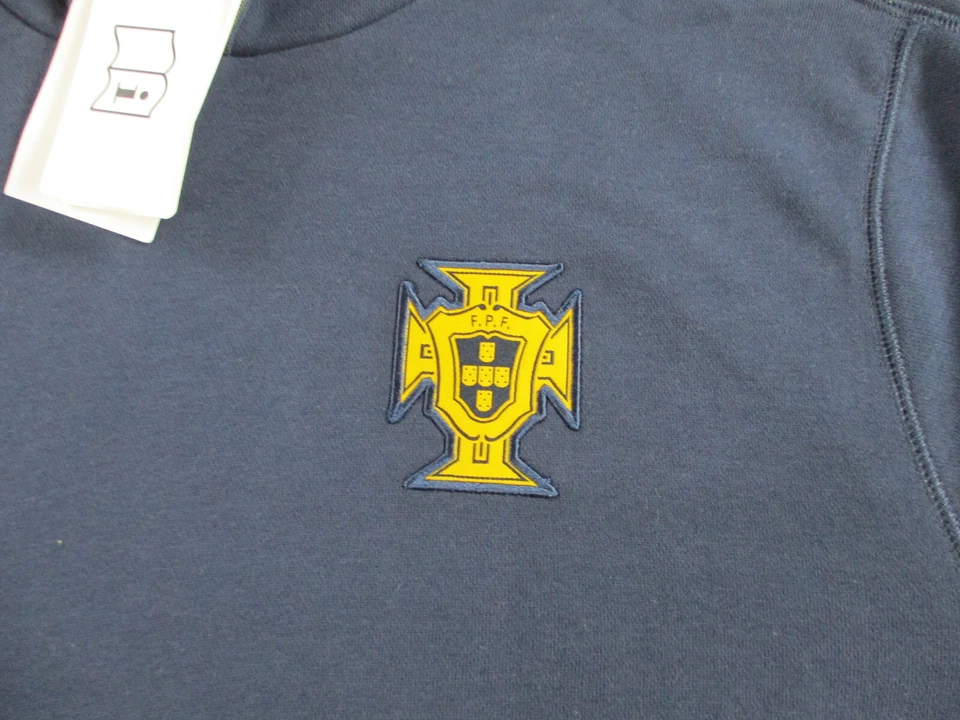 Sudadera con capucha de fútbol Portugal para hombre azul medio Nike felpa francesa bloques de colores Foto 4 de 4