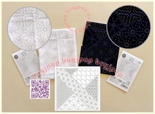Japan Olympus Sashiko Hana Fukin Pattern Cloth YOSEKI White H-1143 Navy H-2143