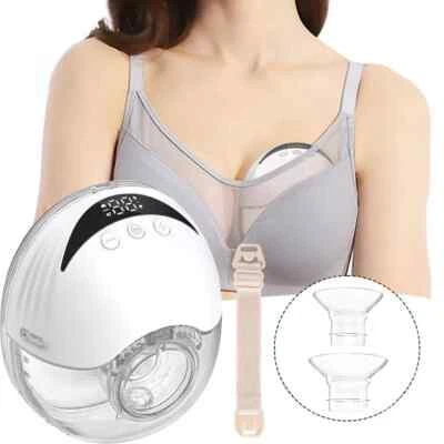 Electric Wearable Breast Pump Hands Free Milk Feeding Breast Pump 4 Mode 12Level