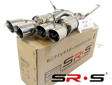 Srs Axleback Quad Tip Exhaust Fit Subaru Wrx Sti Double Wall Tips Wmuffler 17