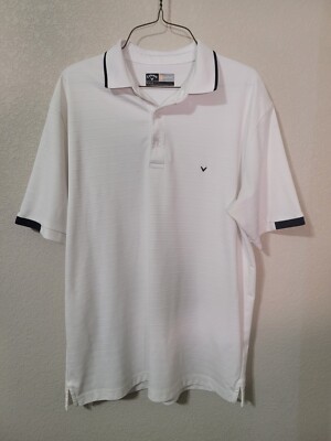 *1/2 OFF* Callaway Opti Dri Performance Mens Medium Short Sleeve Polo Shirt M43