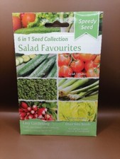 Speedy Seed 6 In 1 Seed  Collection ~ Salad Favourites ~ Over 600 Seeds 