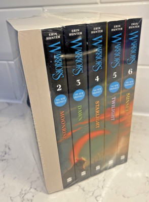 The New Prophecy Series 2 Warrior Cats Collection 6 Books Set by Erin Hunter NEW
