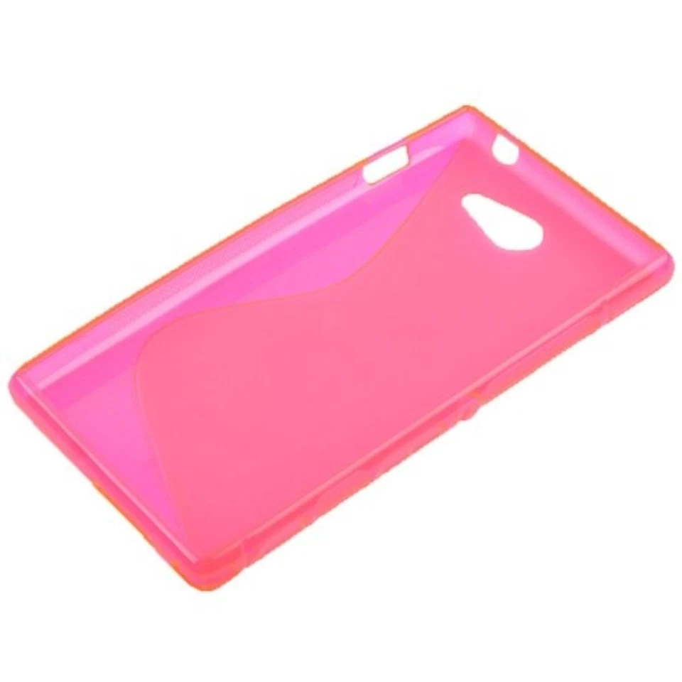 Custodia S Line TPU Per Sony Xperia M2 S50H Rosa - Immagine 2 di 3