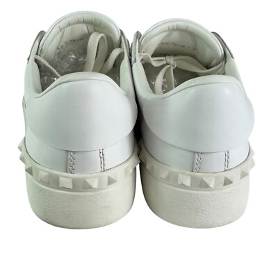VALENTINO GARAVANI White Pink Leather Skateboard Women Sneakers