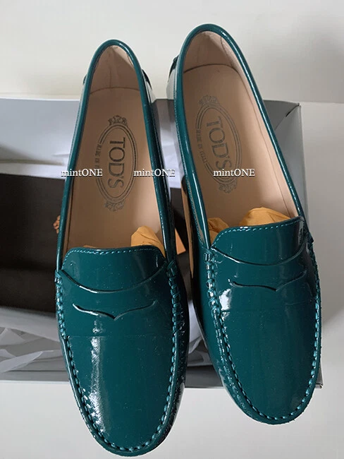 TOD’S NUOVI mocassini Tods in vernice Driving gommino taglia 36