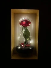Pixie Light Glass Rose Dome