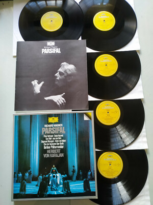 Wagner Parsifal Von Karajan Deutsche 1981 Box 5 X LP + Libretto 12