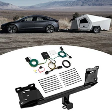 Trailer Tow Hitch For 2020-2021 2022 2023 Tesla Model 3 w/ Wiring Harness Kit