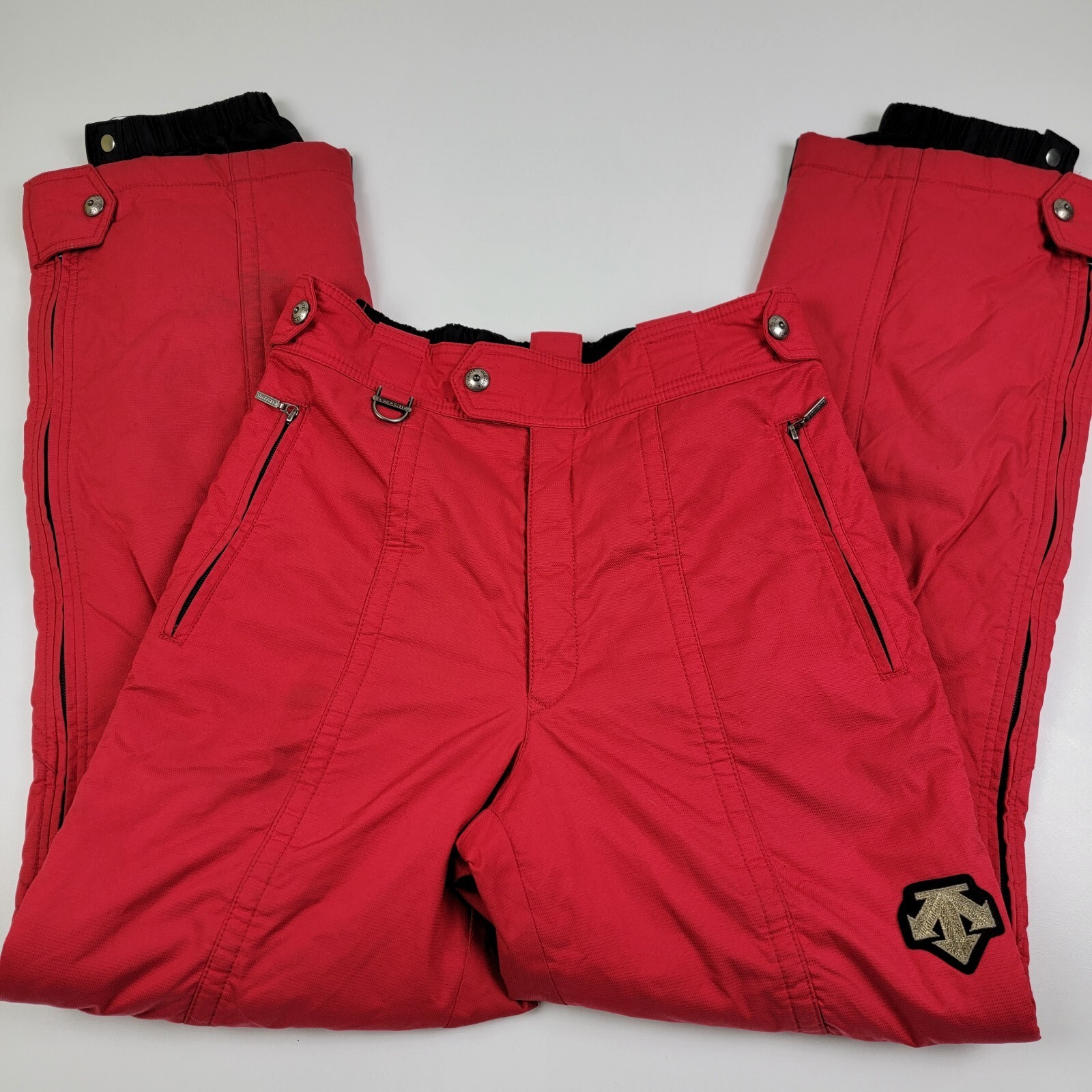Men’s Descente Insulated Stock Ski/Snow Pants Size XL 38 Red Vintage Lined eBay