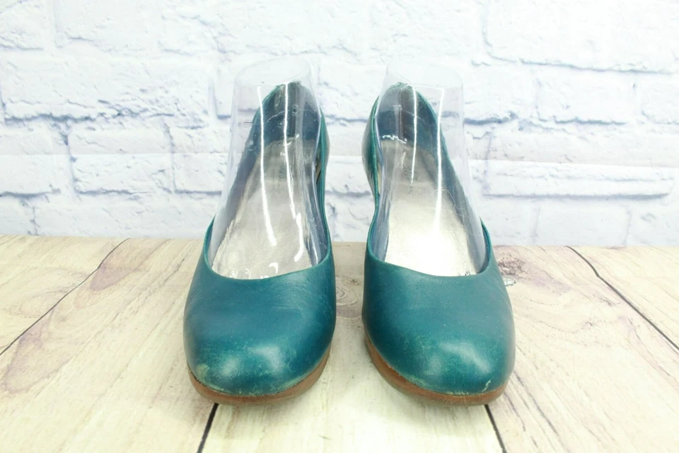 Zapatos informales sin cordones de cuero verde LL Bean para mujer talla 8,5 M Foto 4 de 4