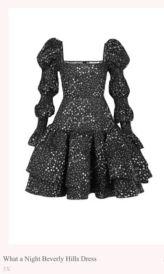 Selkie 5x Dress Stars Black Princess Puff Sleeves And Skirt Cottage Plus  Size | eBay