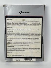Gradius Konami NES USA Game Box With Cartridge Tested And Working