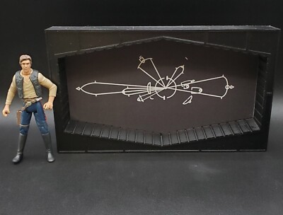 CUSTOM DEATH STAR VIEW SCREEN COMPUTER for 3.75 STAR WARS FIGURE DIORAMA (H51)