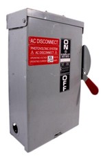 GE TGN3322R Non-Fusible Disconnect  60A  240V  3-Pole  NEMA 3R  Heavy Duty