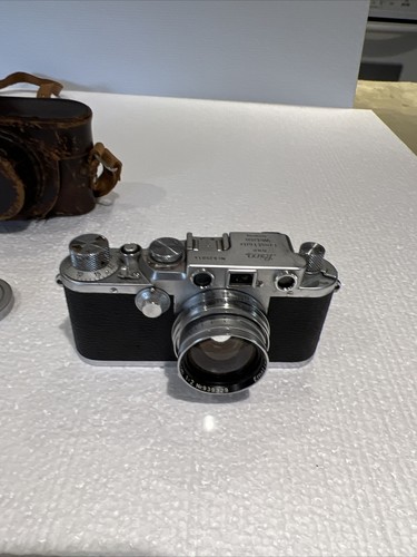 leica drp ernst leitz wetzlar camera with case & Flash - Picture 15 of 24