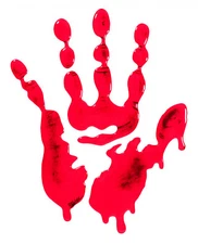 Tank pad 3D gel motorcycle sticker neon handprint scratch protection: neon pink ~ pant