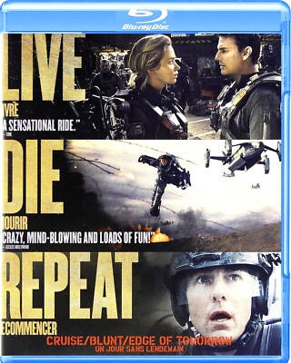 Live Die Repeat - Edge of Tomorrow - Tom Cruise, Emily Blunt -  New BluRAY