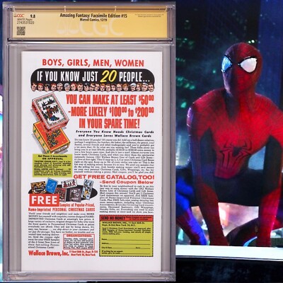 CGC 9.8 SS Amazing Fantasy Facsimile Edition #15 signed by Andrew