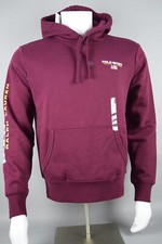NWT 125 Mens Polo Sport Ralph Lauren Hoodie Sweatshirt sz XS-S Maroon Red Hood