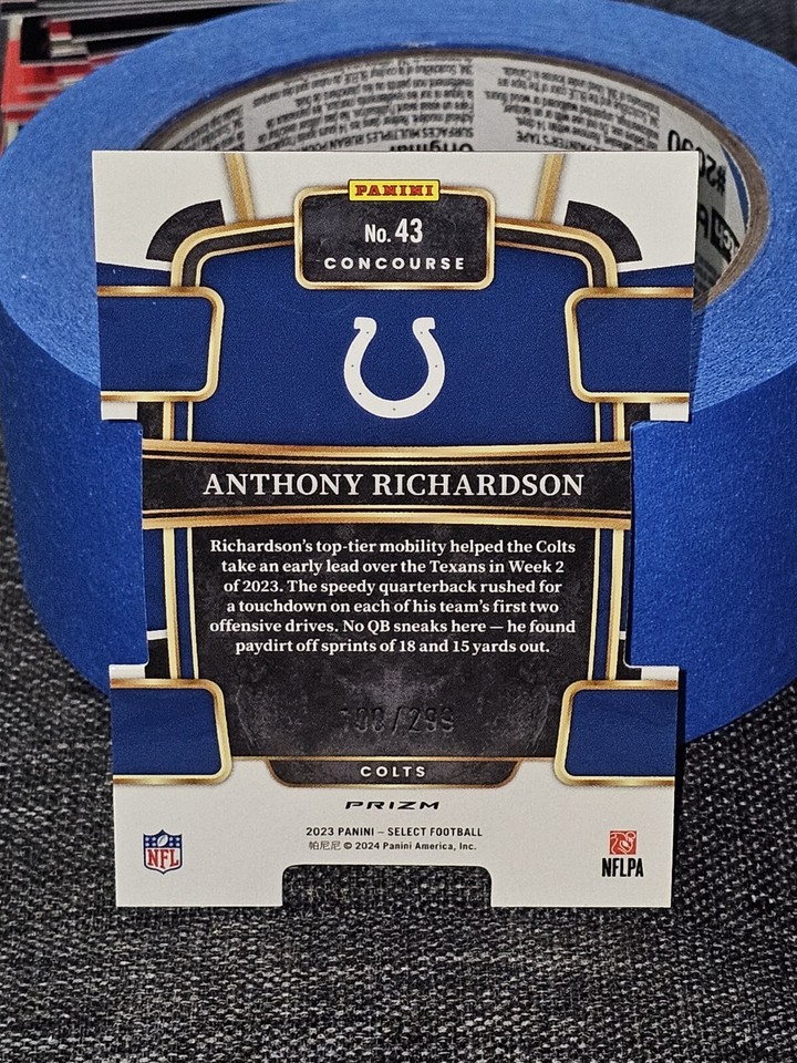 ANTHONY RICHARDSON 2023 Select Concourse BRONZE Prizm Die Cut /299 43