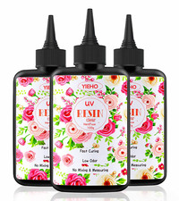 300G UV Resin,Upgraded Hard Type Crystal Clear Epoxy Resin up Premixed UV Cure f