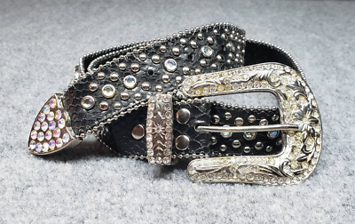 Nocona Belt Womens XL Black Leather Adjustable Western  display picture 1