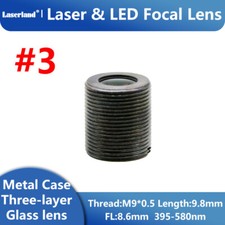 Glass Focal Lens 405nm 445nm 450nm 473nm Violet Blue Laser Diode M9/P0.5