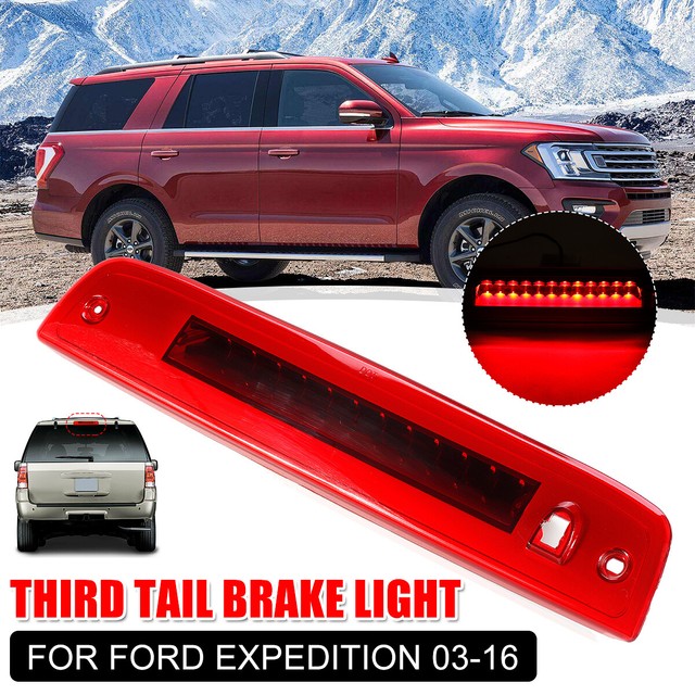 Car Third Brake Light Rear High Mount LED Red Lamp Bar For Ford