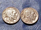 Lot of (2) High-grade 1937-P Buffalo Nickels