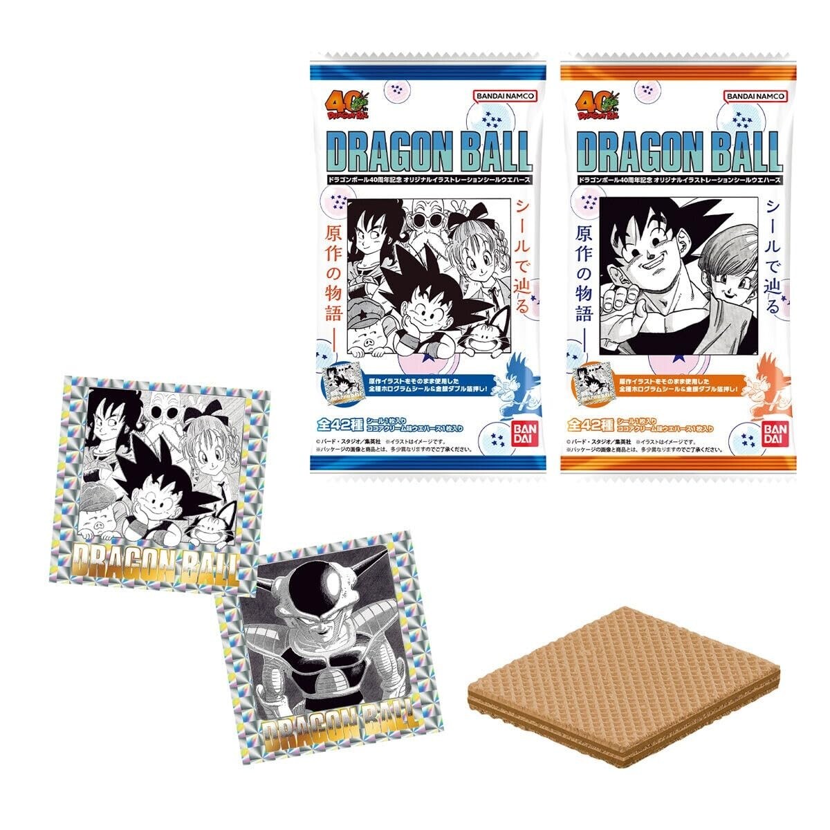 Dragon Ball 40th Anniversary Sticker Wafer No 20 BANDAI Genuine