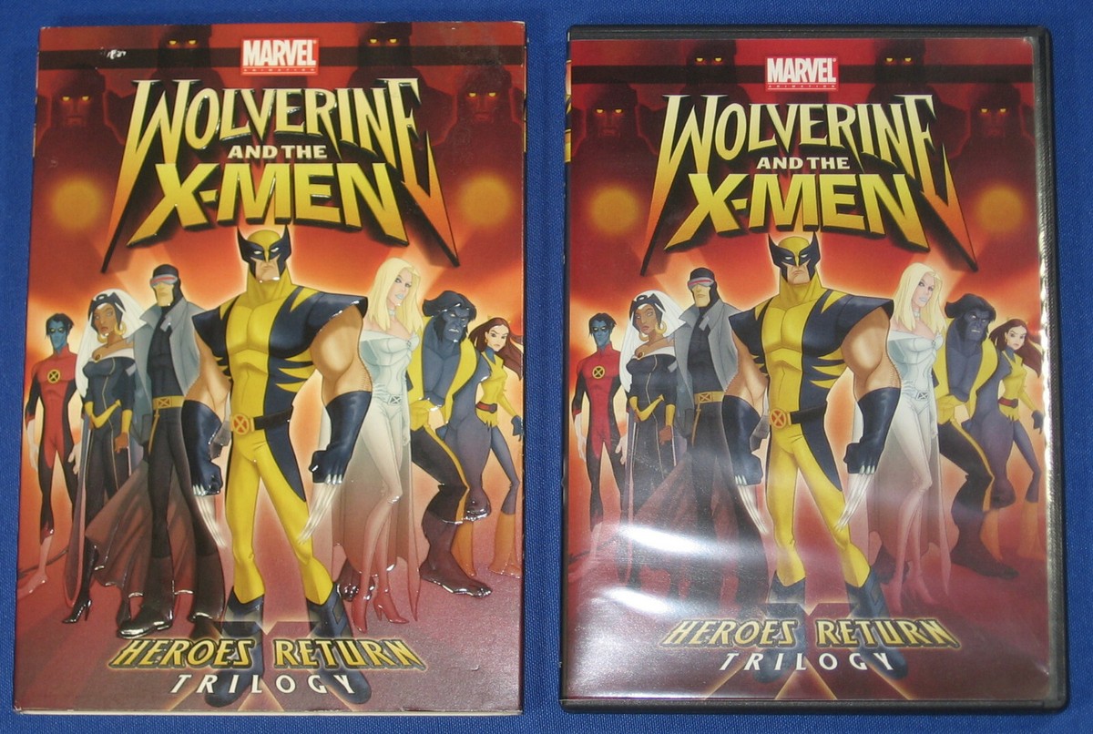 Wolverine and the X-Men Heroes Return Trilogy DVD 2009 Used Disc