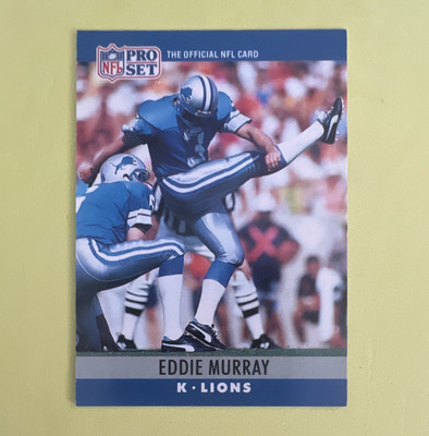 Pro Set 1990 Eddie Murray Detroit Lions #101 Base Set Football Card