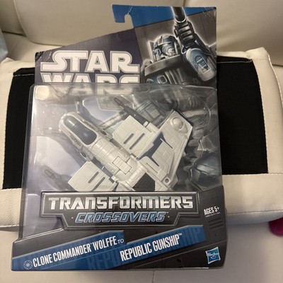 Transformers Star Wars Crossovers Clone Commander Wolffe (Republic Gunship)