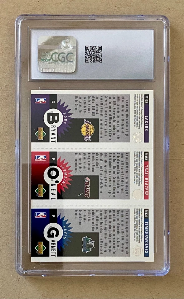 1996-97 Collector's Choice - Mini-Cards Kobe Bryant HOF, Garnett, Oneal Rookies. - Image 2 of 2