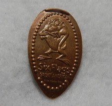  Taz  Tasmanian Devil ~ Six Flags Great America ~ Cu souvenir elongated penny