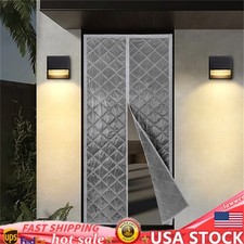 Magnetic Thermal Insulated Door Curtain Waterproof Winter Doorway Cover 36"x 82"