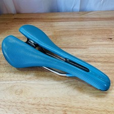 Specialized Romin Hollow Ti 143 Cyan Saddle Blue Perforated