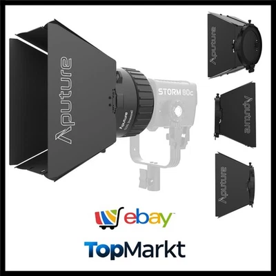 Aputure CF4 Barn Doors – 8-flügeliger Lichtsteuerungsaufsatz für CF4 Fresnel,...