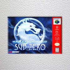N64 - Mortal Kombat Mythologies Sub-Zero (High Quality Box Art FRIDGE MAGNET)