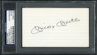 Mickey Mantle Autographed 3x5 Index Card New York Yankees PS