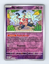 Mr. Mimo 122/165 Rara 151 Carta Pokemon Reverse Holo Near Mint