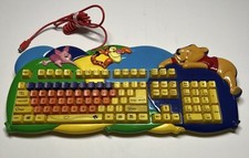 Vintage Disney Winnie The Pooh Keyboard Tigger Piglet Microsoft DS KB10