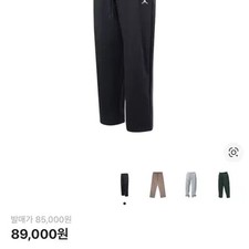 Jordan Brooklyn Fleece Oversized Open Hem Pants Black