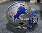 Barry Sanders Detroit Lions Riddell FullSize Autographed Speed Helmet JSA Signed