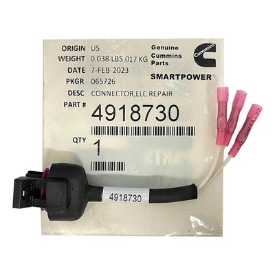 Genuine Cummins 4918730 Connector ELC Repair for sale online | eBay