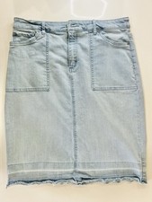 Christopher And Banks Light Denim Skirt