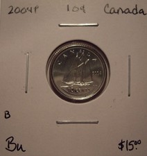 B Canada Elizabeth II 2004P Ten Cents - BU